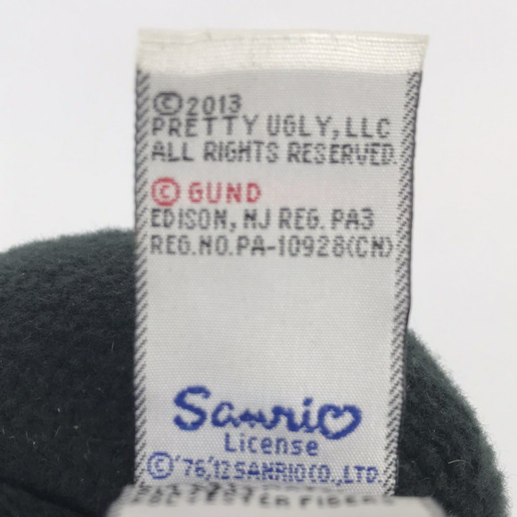 Ugly Doll Hello Kitty Ice-Bat Plush 9" Black Stuffed Animal Sanrio 2013 #4037872 - Picture 8 of 10